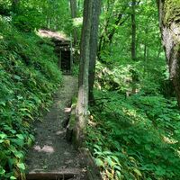 Weg entlang der Route