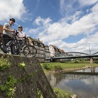Radfahren durch Rotenburg an der Fulda