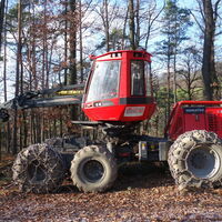 Holzbringungsgerät am Holzweg