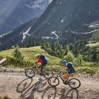 Mountainbiker im Gaistal