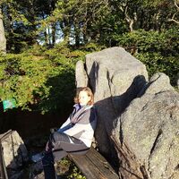 ... hier sitze ich nun und genieße voll Wonne die Abendsonne