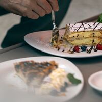 Dessert im Restorant sur En