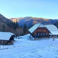 Satzstein bei Hintersee, noch im Schatten
