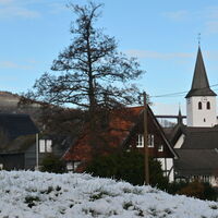 Ostwig - Ausblick auf den Ort im Winter