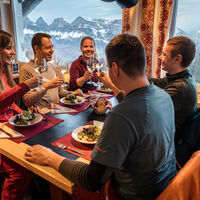 Essen im Bergrestaurant Chrüz am Flumserberg