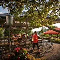 Biergarten des Bio-Seehotel Zelenroda