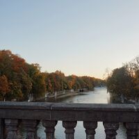Luitpoldbrücke Herbst