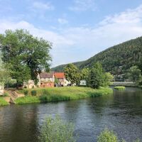 An der Saale bei Remschütz