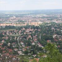 Blick von der Landeskrone auf Görlitz