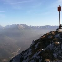 Gipfel Große Arnspitze bei Scharnitz
