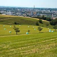 Blick vom Pfenningberg auf Linz