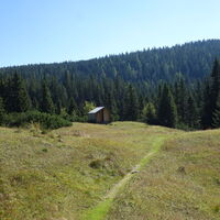 Blick zurück zur Wolfgang Dirnbacher Hütte