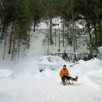 Wieder eine Kurve gut geschafft . . .