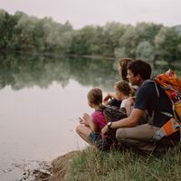 Blick auf den Weiher