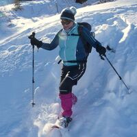Schneeschuhspaß beim Abstieg
