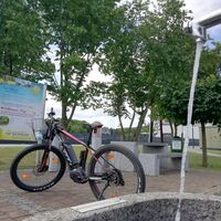 Rastplatz mit Trinkbrunnen beim Schlaumeierweg