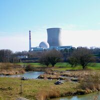 Obere Aue zwischen Wasser- und Atomkraftwerk Leibstadt