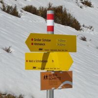 Wegweiser Großer Schober