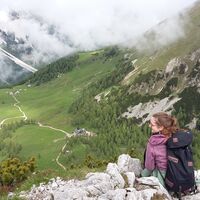 Klagenfurter Hütte von der Bielschitza aus