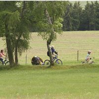 Radfahrfamilie
