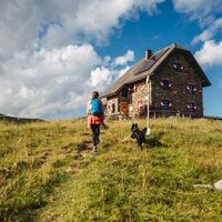 mit 4pfotigem Freund unterwegs zur Wolfsberger Hütte