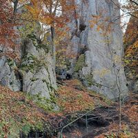 Blick zurück auf die Sulover Felsen