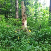 Holzskulptur Sagenhafter Stierenberg
