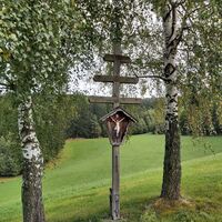 Wegkreuz in Pöllauberg, Naturpark Pöllauer Tal in der Oststeiermark