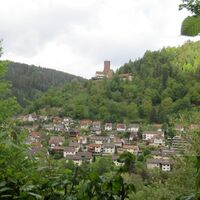 Blick zur Burg Liebenzell