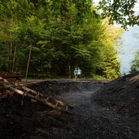 Wanderweg Waldläufer (De 6) direkt am Meiler