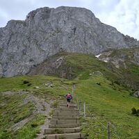 Steiler Stufenaufstieg zu Stockhorn - Gurnigel Stockhorn Trailrun