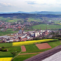 Heringen und Kaliwerk Wintershall vom Monte Kali