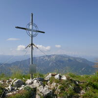 das schöne Gipfelkreuz am Noten