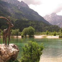 Am Jasna See, im Hintergrund der Prisank