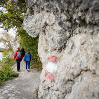 Wanderer auf der VIA.MONTE.