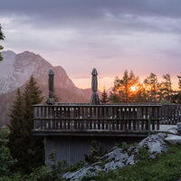 Terrasse auf der Ennstalerhütte