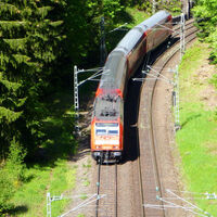 Ausfahrt der Schwarzwaldbahn aus dem Gremmelsbach-Tunnel