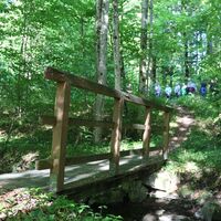 Brücke zur 3. Station - Rosenkranzweg von Puch nach St. Jakob am Thurn