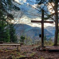 Friedensweg Runde in der kalten Jahreszeit