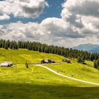 Blick auf die Wagenbänkalm