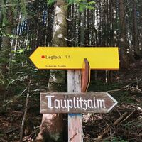 Wanderweg zum Lieglloch