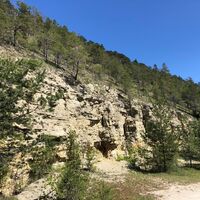 Felsformation an der Liske