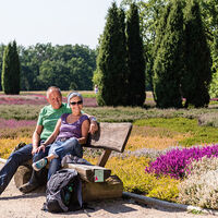 Pause im Heidegarten