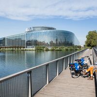 Rhein-Radweg - Straßburg - Europäisches Parlament