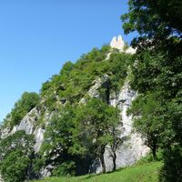Kletterfelsen und Ruine Rabenstein