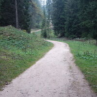 nach der Halbweghütte/Rifugio Mezzavia weiterer Aufstieg