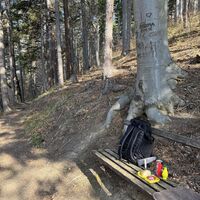 Gleich mit einem feinen Rastbankerl, perfekt für ein kleines Zweitfrühstück!