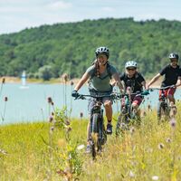Die große Mountainbike-Querung - Der Lac de Montbel