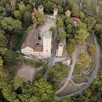 Tourismus Service Bergstrasse Burgensteig Starkenburg Vogelperspektive Thomas Fischer