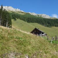 Blick zurück zur Bärentalalm